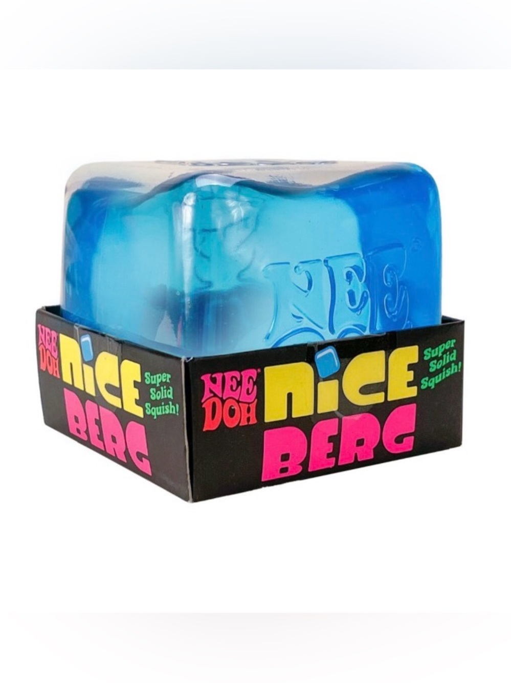Authentic Schylling NeeDoh Nice Berg Blue Super Solid Squish toy